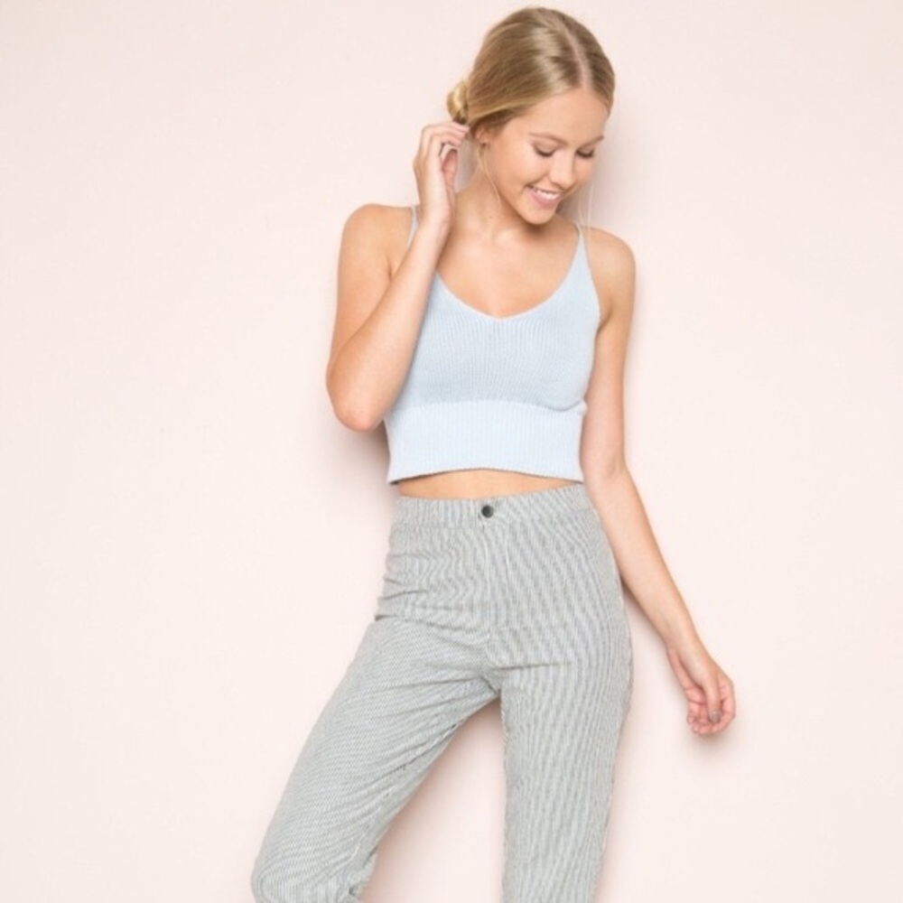 Brandy melville blue strap shirt